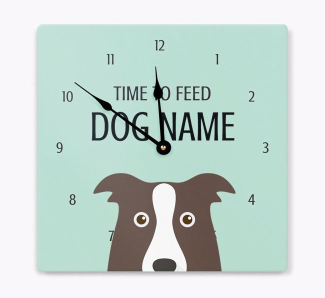 Time To Feed: Personalized {breedFullName} Wall Clock